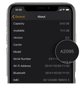 where to fins the apple watch model number for mobilitypass esim compatibility