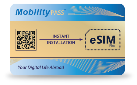MobilityPass Worldwide eSIM for iPhone XR