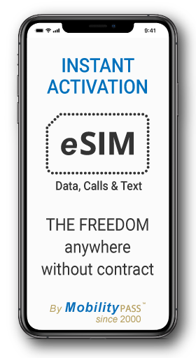 MobilityPass Universal prepaid eSIM iPhone dual SIM